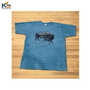 Camiseta Vintage para Hombre, 100% Algodón, Lavada con Ácido, Tejida, con Diseño Serigrafiado, Fabricante Profesional Personalizado - Product Image 5