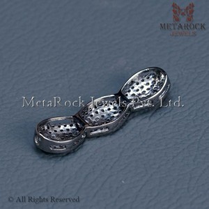 Pave Diamond – connecteur de mode en argent 925, trouver des bijoux, faire des bijoux oxydés - Product Image 4