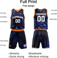 Maillot de basketball réversible personnalisé, imprimé par transfert thermique, 100 % polyester, logo en maille respirante et anti-humidité