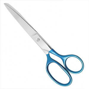 Ciseaux de tailleur professionnels en acier inoxydable argenté ciseaux à appliques bec de canard pour travaux de couture - Product Image 4