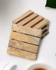 Nouveau dernier gros dessous de plat en bois facile à nettoyer durable carré rond naturel Hotpot protégeant pour la maison cuisine Table à manger - Product Image 6