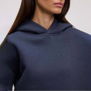 Sudaderas de Mujer al por Mayor de Alta Calidad, Sudaderas de Felpa Suave de Manga Larga, Cómodas, de Secado Rápido, con Hombros Caídos - Product Image 6