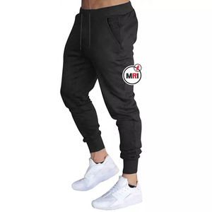 Pantalon de jogging de sport personnalisé pour hommes 100% coton pantalon de survêtement respirant contraste de couleur pantalon taille élastique piles pantalon de jogging évasé - Product Image 3