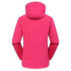Women's Winter Windproof Soft Shell Jackets Customizable Designs Solid <b>White</b> Color Quilted Nylon Wool Factory Price Wholesale - Product Image 2