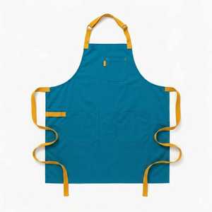 Reusable Chef Aprons for Men <b>Women</b> Oversized Pockets 16-Ounce Cotton Canvas Cross <b>Back</b> Heavy Duty Fashionable Water Resistant - Product Image 2
