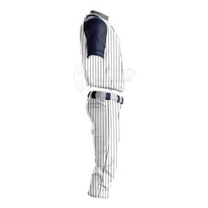 ชุดเบสบอลย้อมสีล้วนสำหรับผู้ชายเครื่องแบบเบสบอลผลิตตามสั่ง - Product Image 3