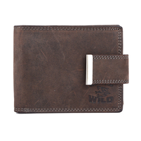 Dompet Kulit Pria Premium Buatan India dengan Tempat Kartu, Dompet Pria Bergaya, Pasokan Ekspor Grosir