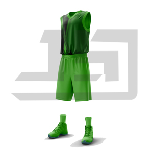 Tenue de basketball moderne : maillot et short imprimés en tissu léger pour les sports d'équipe et l'entraînement quotidien - Product Image 4