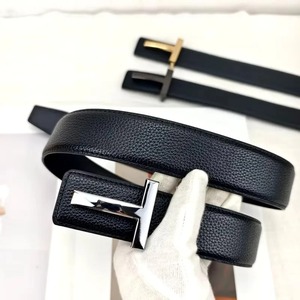 Ceinture en cuir de haute qualité 3,8 cm pour hommes d'affaires, ceinture de marque de luxe, ceintures célèbres pour hommes, sangle pour jeans, boucle en métal pour hommes - Product Image 2