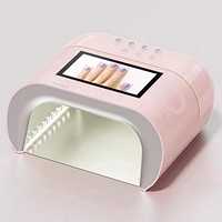 Lampe à ongles professionnelle intelligente à capteur IA, séchoir LED UV pour gel, respectueux de la peau, séchage rapide en 120s, portable, en ABS, pour manucure en salon
