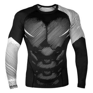 2024 hommes de haute qualité respirant confortable vêtements de sport surdimensionné éruption garde Shorts longue faite Spandex Sublimation impression MMA - Product Image 3