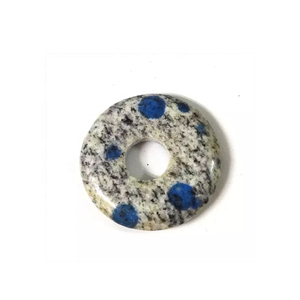 K2 Jasper Donut Beads Natural White Blue Crystal Reiki Piedras preciosas para curar Jade Material Mayorista - Product Image 4