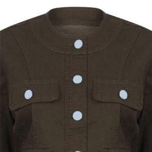 Nouvelle veste en jean d'hiver pour femmes de qualité supérieure coupe-vent en polaire épaisse chaude à la mode veste décontractée à col en fourrure Style vintage - Product Image 3