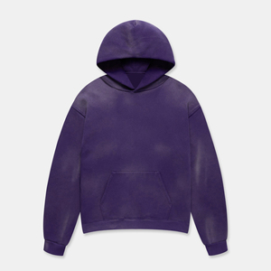 High Quality Sunfade Hoodies With 100% Cotton Polyester Low Moq Top Fashion Washed Sunfade Hoodies for Men - Product Image 1