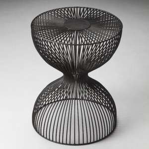 Handcrafted Modern Industrial Design Metal <b>Side</b> <b>Table</b> Stylish Iron Storage for Living Room or <b>Bedroom</b> Decor From India - Product Image 5