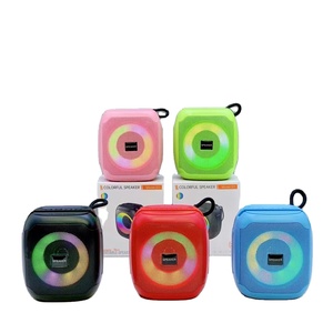 Colorful S11 Portable Wireless <b>Speaker</b> RGB Lights FM USB TF Card Outdoor Party <b>Mini</b> <b>Speaker</b> With Built In Battery - Product Image 1