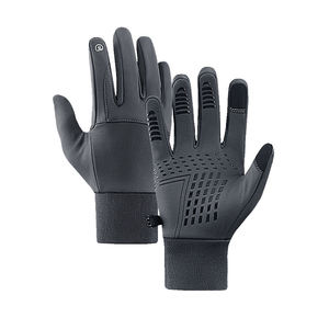 Gants de course de Motocross imperméables de haute qualité gants de moto de sport en polaire conception de doigts d'écran tactile pour le cyclisme en plein air - Product Image 6