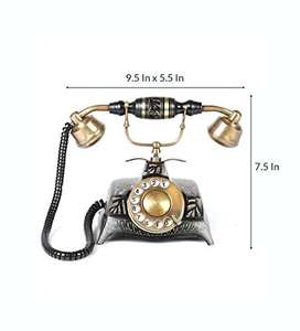 Téléphone fixe Vintage Collection téléphone Royal en laiton (noir) - Product Image 1