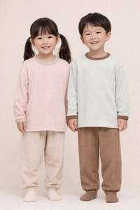 Conjunto de Ropa de Casa para Bebé Unisex JALBEBE, 2 Piezas, Manga Larga, Algodón Suave, Top y Pantalones, Ropa de Casa de Dos Piezas para Toda la Temporada, Venta al por Mayor - Product Image 6