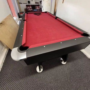 Table de billard sur mesure en ardoise de 8 et 9 pieds, 9 boules, avec pieds en bois, haute qualité, dernier modèle, durable, pour usage commercial et domestique - Product Image 2