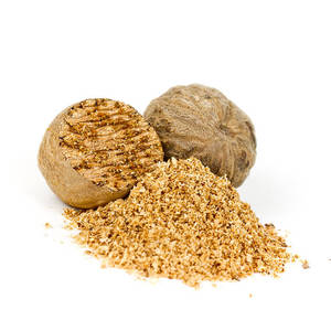 Noix de muscade biologique indienne authentique, séchée, brute, sans additifs, durée de conservation de 2 ans pour une arôme maximale, approvisionnement en vrac pour les restaurants - Product Image 1