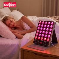 Appareil de luminothérapie LED portable professionnel 660 nm pour salon, panneau facial infrarouge avec 120 LED chauffantes