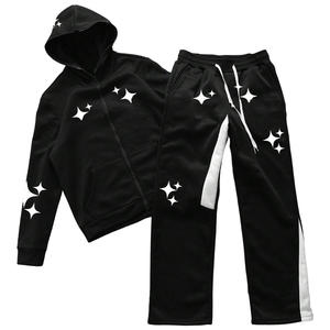 Conjunto de Sudadera con capucha estampada unisex, chándal con logotipo personalizado, ropa informal cómoda, Conjunto de sudadera con capucha y Jogger, ropa de calle de moda - Product Image 1