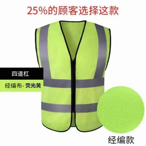 Chaleco de seguridad de poliéster ligero con tiras reflectantes para construcción industrial y uso en exteriores - Product Image 6