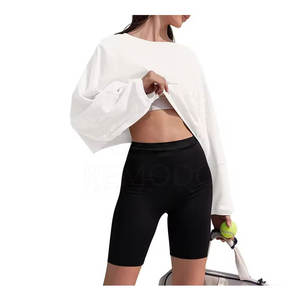 Top corto personalizado sudaderas mejor Material Crop Top sudaderas superventas Warm Up crop top sudaderas ropa de invierno - Product Image 6