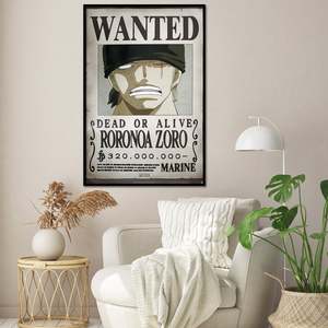 โปสเตอร์อนิเมะวันพีซ ประกาศจับตัวโรโรโนอา โซโล - Product Image 4