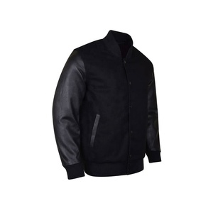 Blouson d'hiver personnalisé pour homme avec col rabattu, tissu en toile, logo sur le devant - Style vintage pour baseball universitaire - Product Image 5