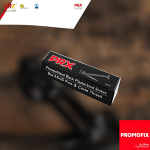 Viti per Cartongesso Nere Fosfatate PRX PROMOFIX Box-3.5x25 Filettatura Fine e Grossa - Product Image 3