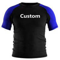 Livraison directe Combat NoGi Mma Perform Compress T-Shirt Hommes Bjj Gi Jiu Jitsu Rashguard à manches courtes personnalisé Vente en gros RashGuard