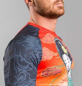 Rashguard MMA BJJ personnalisé à impression numérique UPF50+ à séchage rapide et respirant, OEM, manches longues, sublimation, pour hommes - Product Image 6