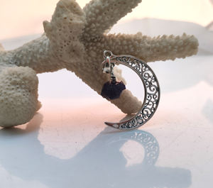 Pendentifs bruts en améthyste naturelle en argent sterling 925 faits à la main Style romantique véritable argent 925 avec pendentifs en améthyste faits à la main - Product Image 2