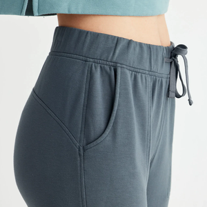 Pantalon décontracté personnalisé de grande taille pantalon de survêtement droit pour femmes en éponge française pantalon de jogging large pour femmes pantalon baggy pour filles - Product Image 4