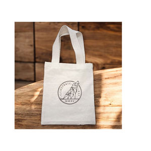 Bolsa de algodón ecológico al mejor precio, logotipo personalizado, resistente, compras de comestibles, bolsa reutilizable, lienzo, patrón de impresión liso, promociones - Product Image 1