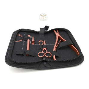 Kit de Herramientas para Extensiones de Cabello, Alicates de Acero Inoxidable para Micro Anillos, Aguja de Bucle, Gancho de Extracción, Kit para Instalación de Extensiones de Cabello en Salón - Product Image 3