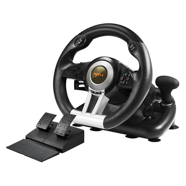 Hot Sale PXN-V3 Pro Orange/Black 180 Degree Wired Game Steering Wheel With Pedal for XB One PC/P3/P4/Switch Gaming Wheel