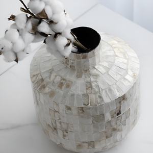 Florero de nácar hecho a mano de Vietnam, jarrones con incrustaciones de concha de Capiz a precio competitivo más vendidos - Product Image 6