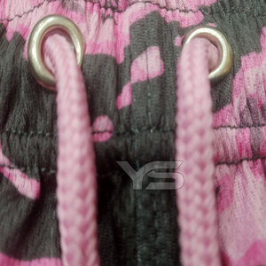 Pantalones cortos personalizados de poliéster 100% al por mayor, pantalones cortos de playa para hombre con cintura con cordón de secado rápido y estampado por sublimación - Product Image 4