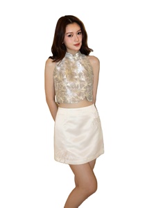 Jupes de sport personnalisées pour femmes, golf, tennis, séchage rapide, couleur unie, poches, matière spandex, grandes tailles adultes - Product Image 2