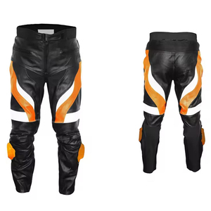 Pantalones de moto para hombre de buena calidad, pantalones de motorista de cuero para carreras de motos, pantalones de moto de último estilo - Product Image 1