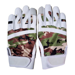 Gants de frappe en cuir véritable de dernière génération en gros, gants de baseball respirants, gants de frappe de softball avec logo personnalisé - Product Image 3