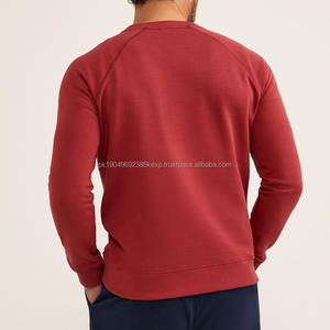 Sudadera clásica de cuello redondo suave French Terry para hombre, sudadera relajante - Product Image 2