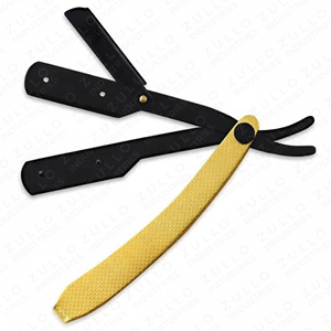 Premium Stainless Steel Leaf Style Straight <b>Barber</b> Razor Half <b>Blade</b> Folding Shaving Tool Custom Logo OEM Private Label - Product Image 6