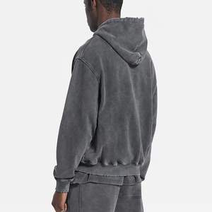 Sweat à capuche zippé en coton personnalisé de haute qualité pour hommes - Product Image 2