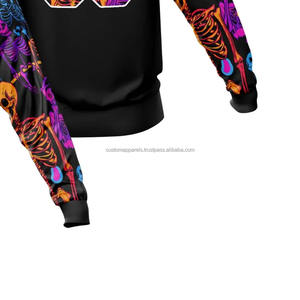 Sweat-shirt à capuche respirant à séchage rapide personnalisé par sublimation, sweat-shirt de performance athlétique, polyester, pull-over vierge, sweat-shirt à capuche pour l'entraînement - Product Image 6