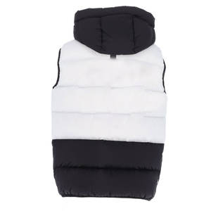 Winter Quilted Puffer Waistcoat Plus Size Plaid Leather Stand Collar Vest <b>White</b> and Black Padded <b>Gilet</b> for <b>Men</b> Fashion - Product Image 2