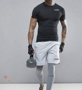 Entrenamiento Correr Fitness Camiseta Gimnasio Conjuntos de fitness Ropa de entrenamiento Chándal Hombres Entrenamiento y jogging Wear Chándal deportivo - Product Image 1